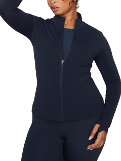 Lovall Empower Fitted Zip-Up Jacket, Blue Navy