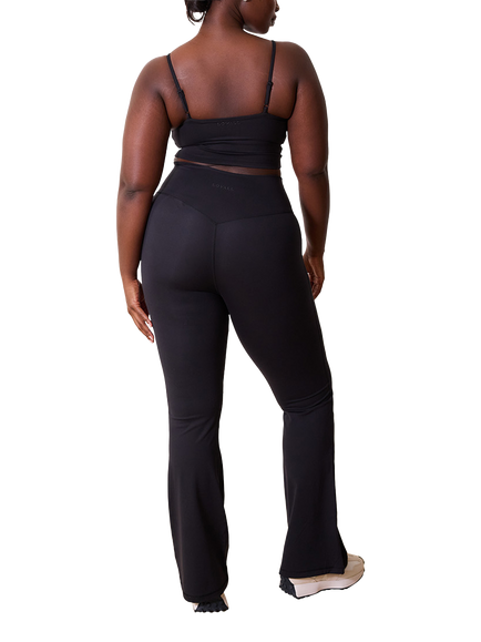 Lovall 24/7 Revitalise Flare Regular Leggings, Black - view 2, Black