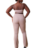 Lovall 24/7 Revitalise Flare Leggings, Clay