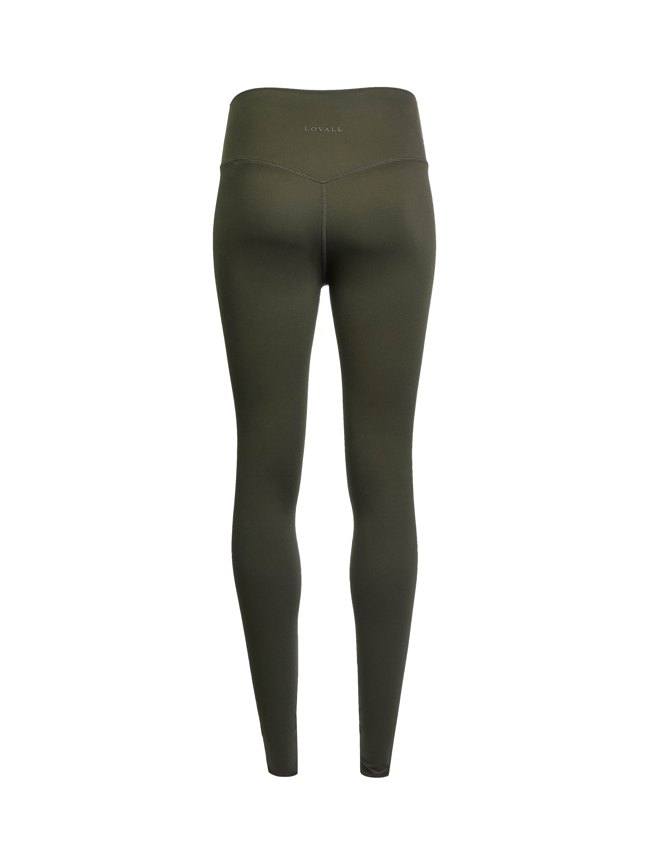 Product image 6 of 7, which shows Lovall 24/7 High Waisted Regular Leggings, Olive, 8