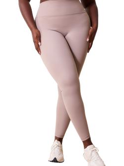 Lovall Tall 24/7 High Waisted Leggings, Beige, Beige