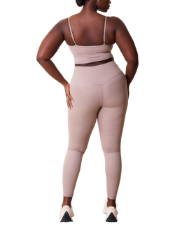 Lovall Tall 24/7 High Waisted Leggings, Beige - view 2, Beige