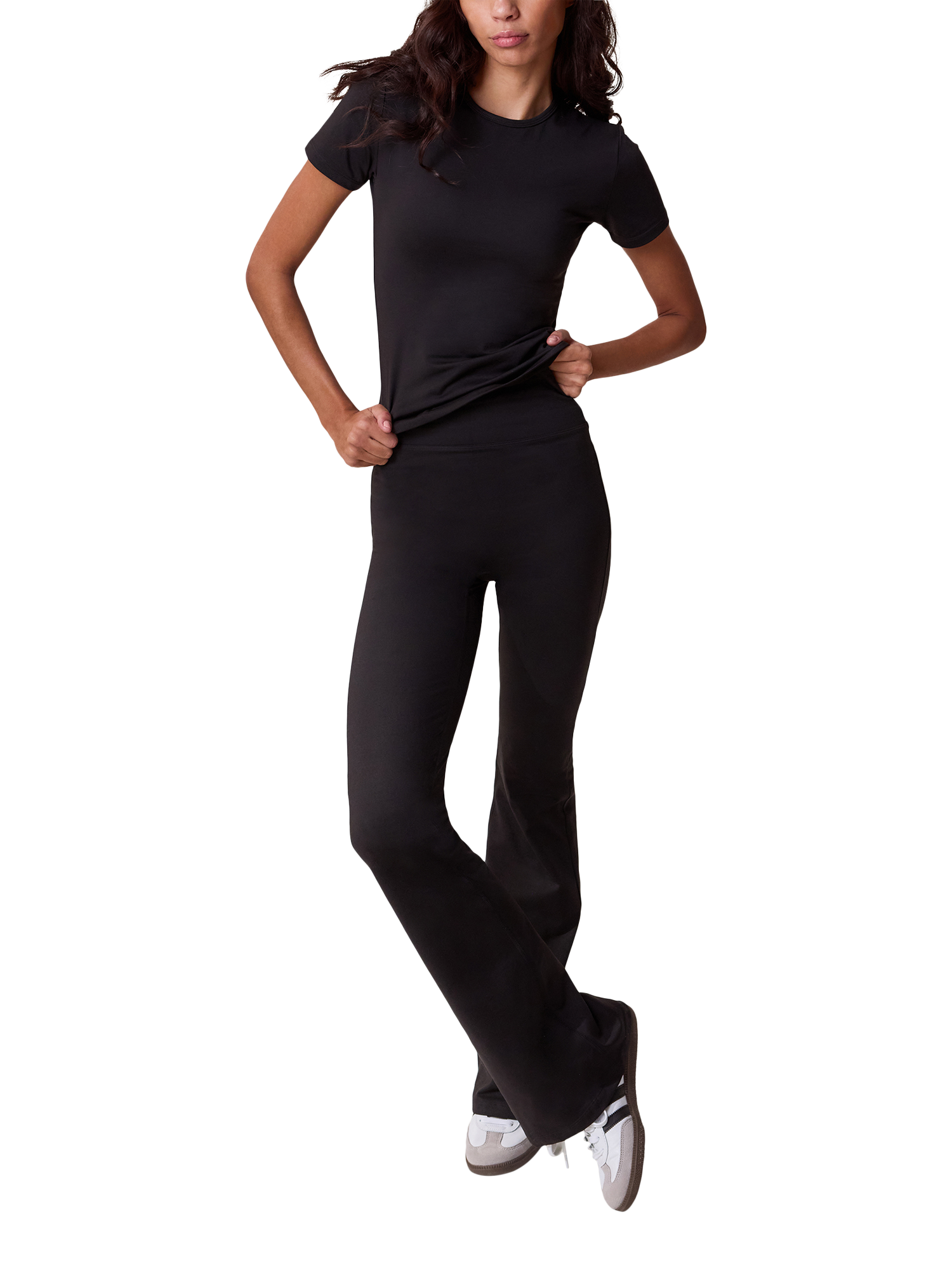Product image 3 of 5, which shows Lovall Ultimate Everyday Flare Leggings, Black, 8