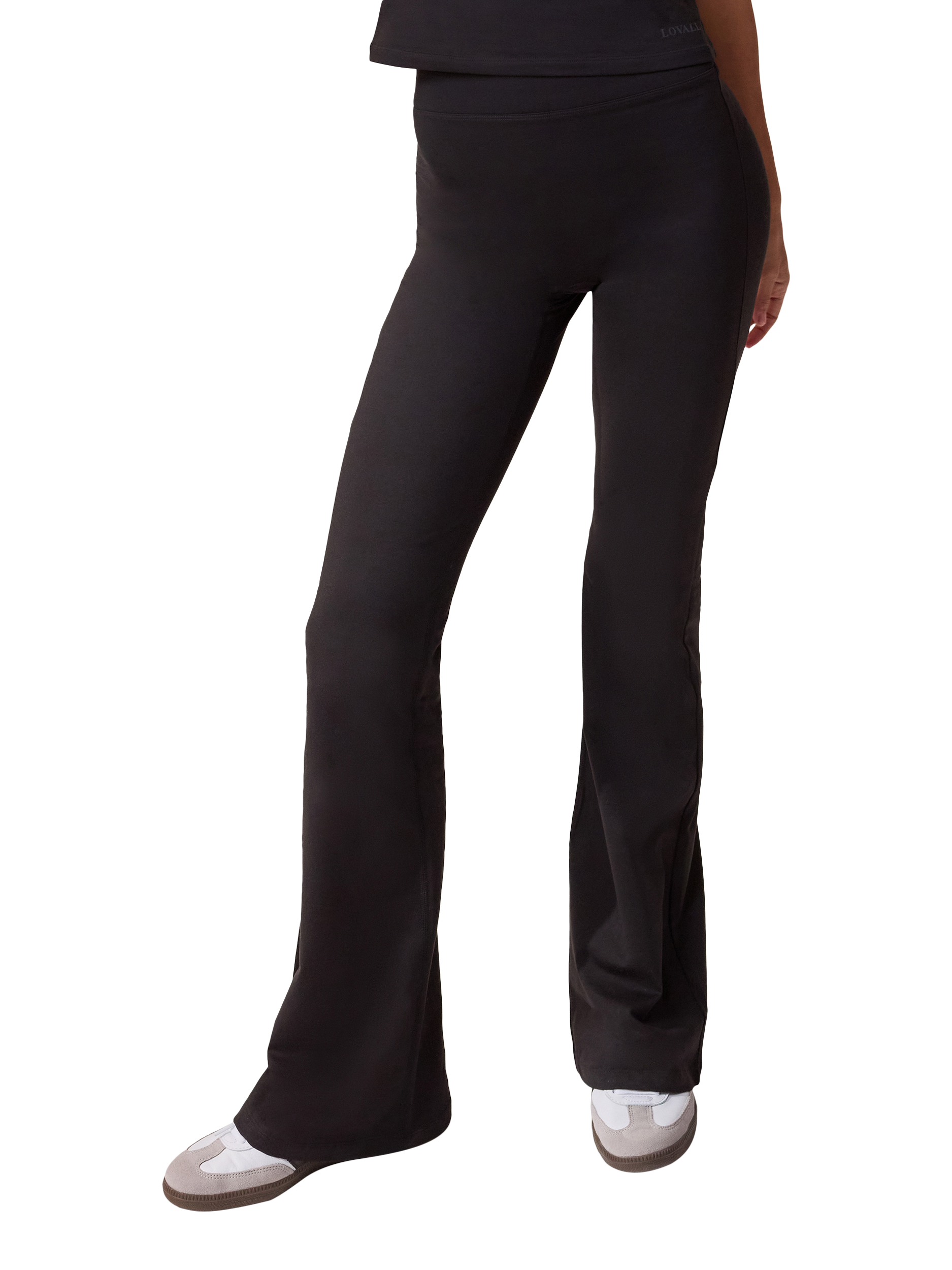 Product image 1 of 5, which shows Lovall Tall Ultimate Everyday Flare Leggings, Black, 6