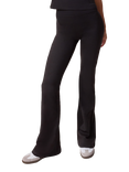 Lovall Tall Ultimate Everyday Flare Leggings, Black