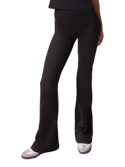 Lovall Tall Ultimate Everyday Flare Leggings, Black, Black