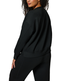 Lovall Luxe Lounge Crew Neck Sweatshirt, Black - view 2, Black