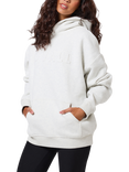 Lovall Logo Heavyweight Oversized Hoodie, Mid Grey