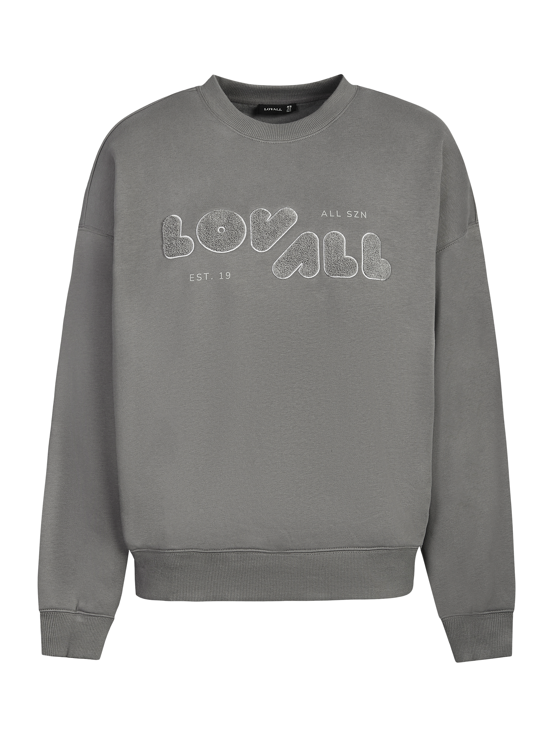 Product image 4 of 4, which shows Lovall Logo Oversized Sweatshirt, Slate Green, 6