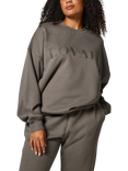 Lovall Logo Oversized Organic Cotton Rich Sweatshirt