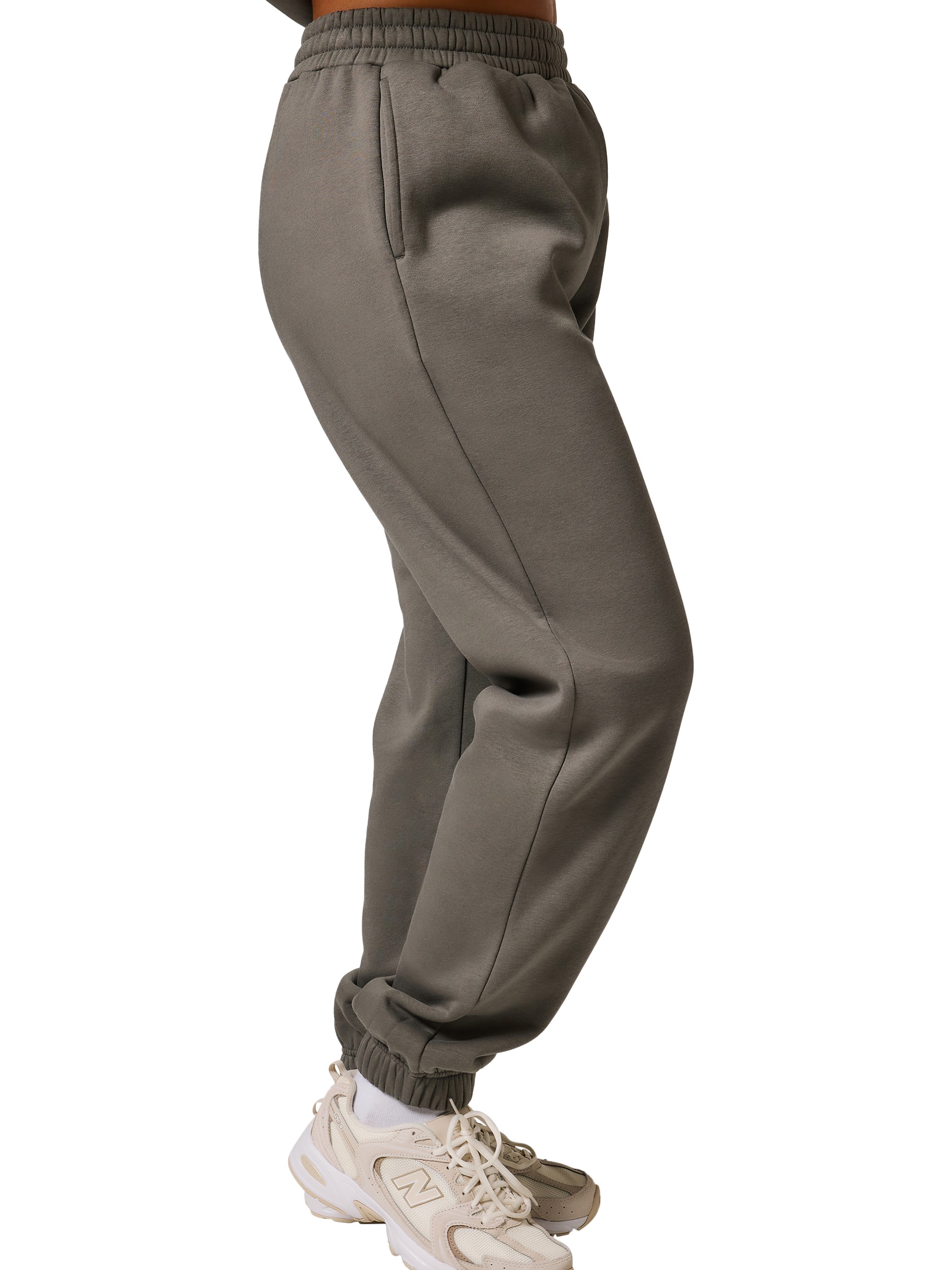 Product image 3 of 5, which shows Lovall Petite Cuffed Joggers, Slate Green, 22
