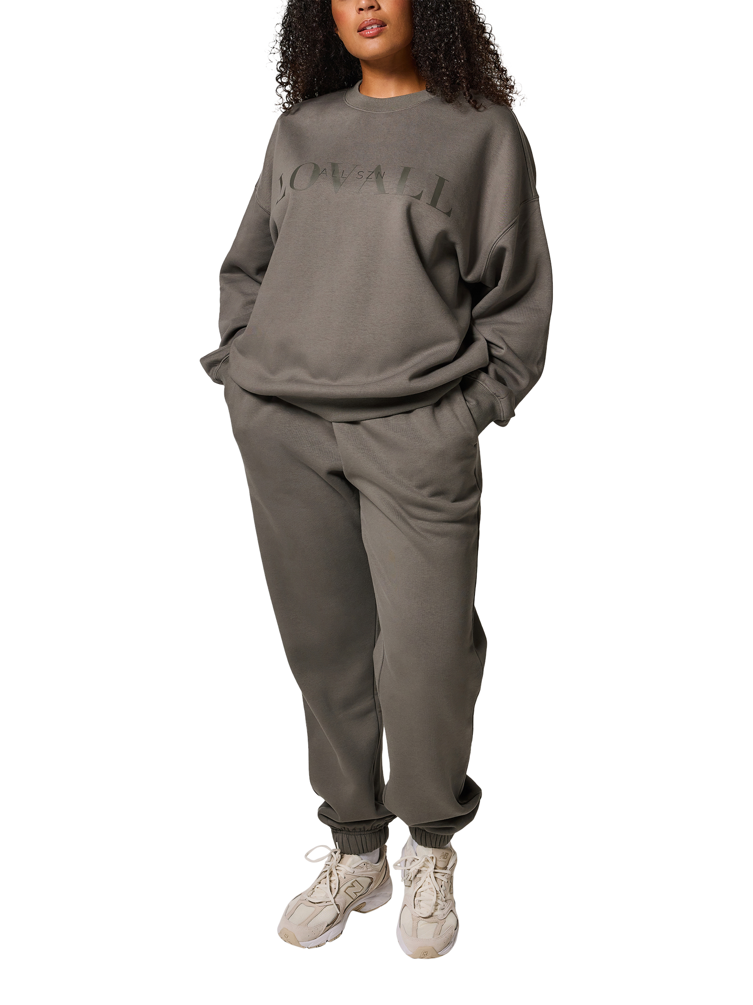 Product image 4 of 5, which shows Lovall Tall Cuffed Joggers, Slate Green, 6