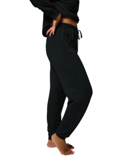 Lovall Luxe High Waist Lounge Joggers - view 2, Black