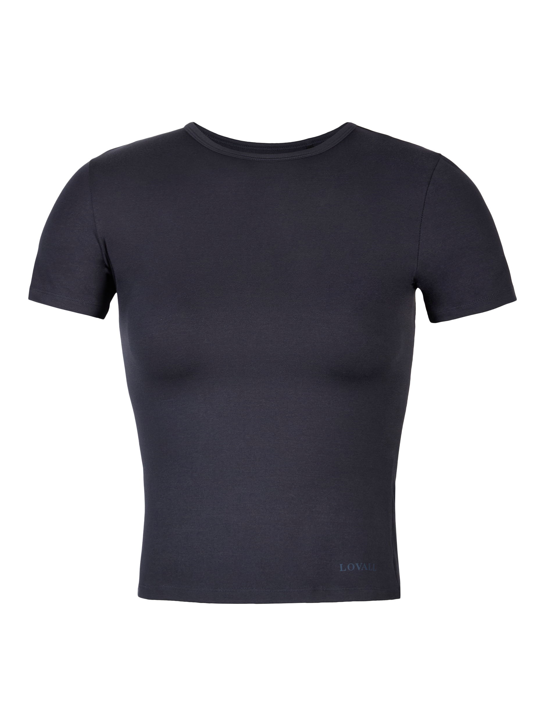 Product image 5 of 6, which shows Lovall Ultimate Short Sleeve Everyday T-Shirt, Vintage Navy, 6