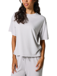 Lovall Tall Soft Touch Wide Leg Lounge Set, Light Grey