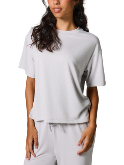 Lovall Tall Soft Touch Wide Leg Lounge Set, Light Grey - view 2, Light Grey