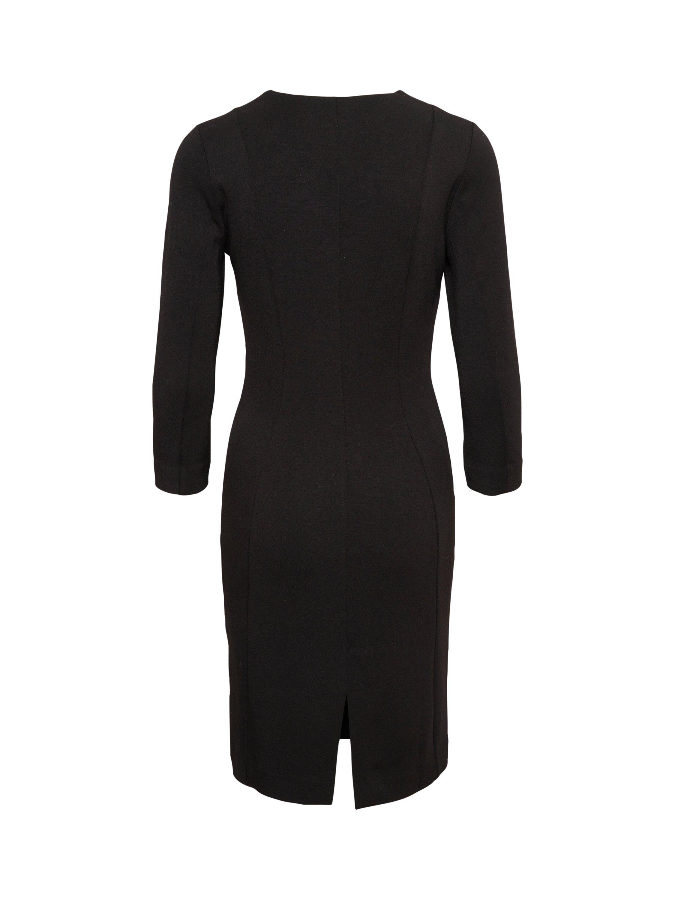Product image 5 of 5, which shows InWear Pannie Ruched V-Neck Dress, Black, XS