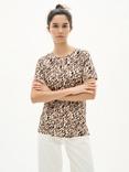 InWear Alma Animal Print Cotton Blend T-Shirt, Multi