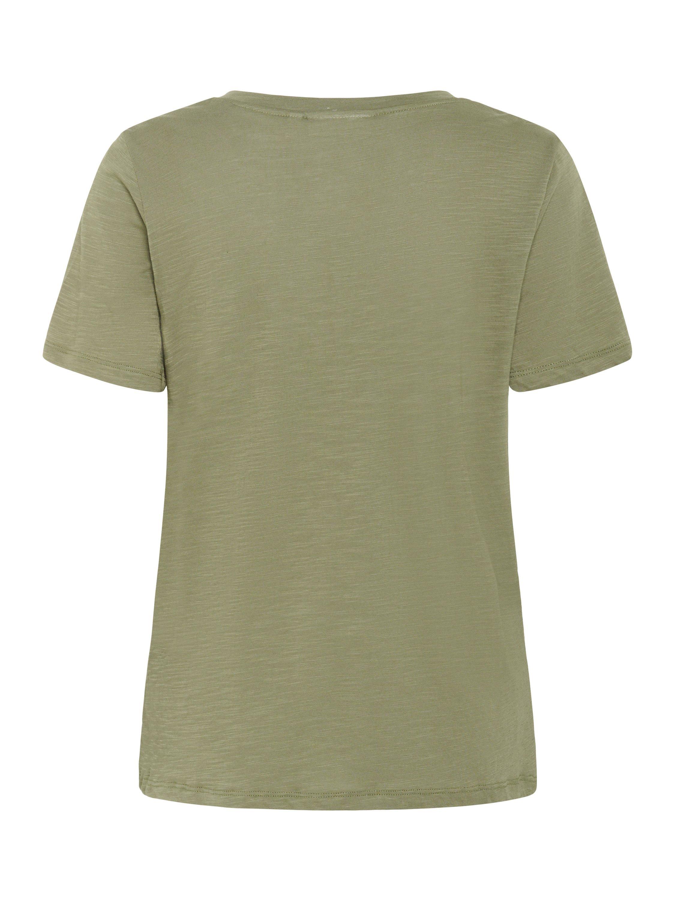 Product image 6 of 6, which shows InWear Alma Plain T-Shirt, Dusty Olive, XS