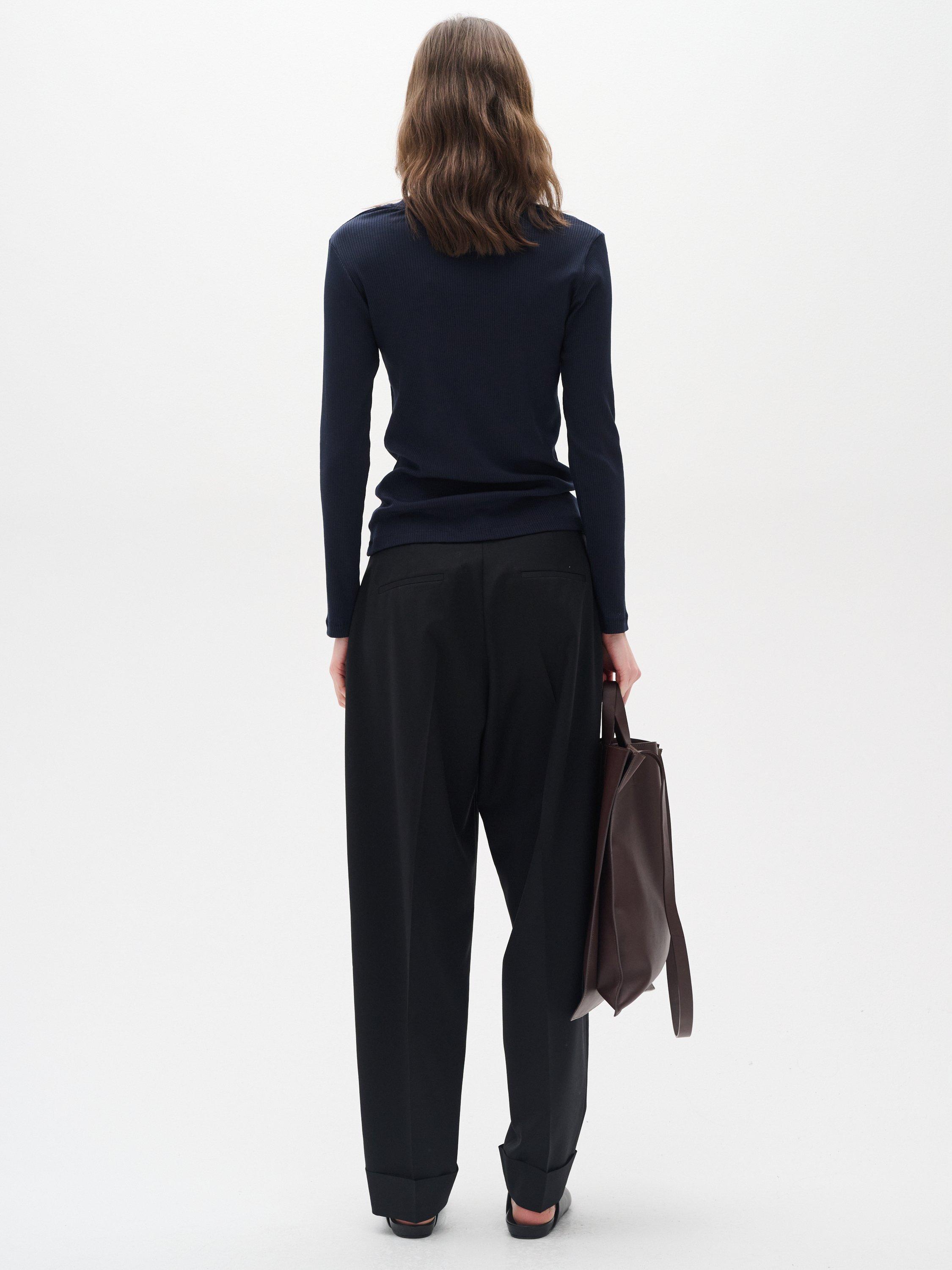 Product image 2 of 5, which shows InWear Dagna Long Sleeve Top, Mid Blue, XS