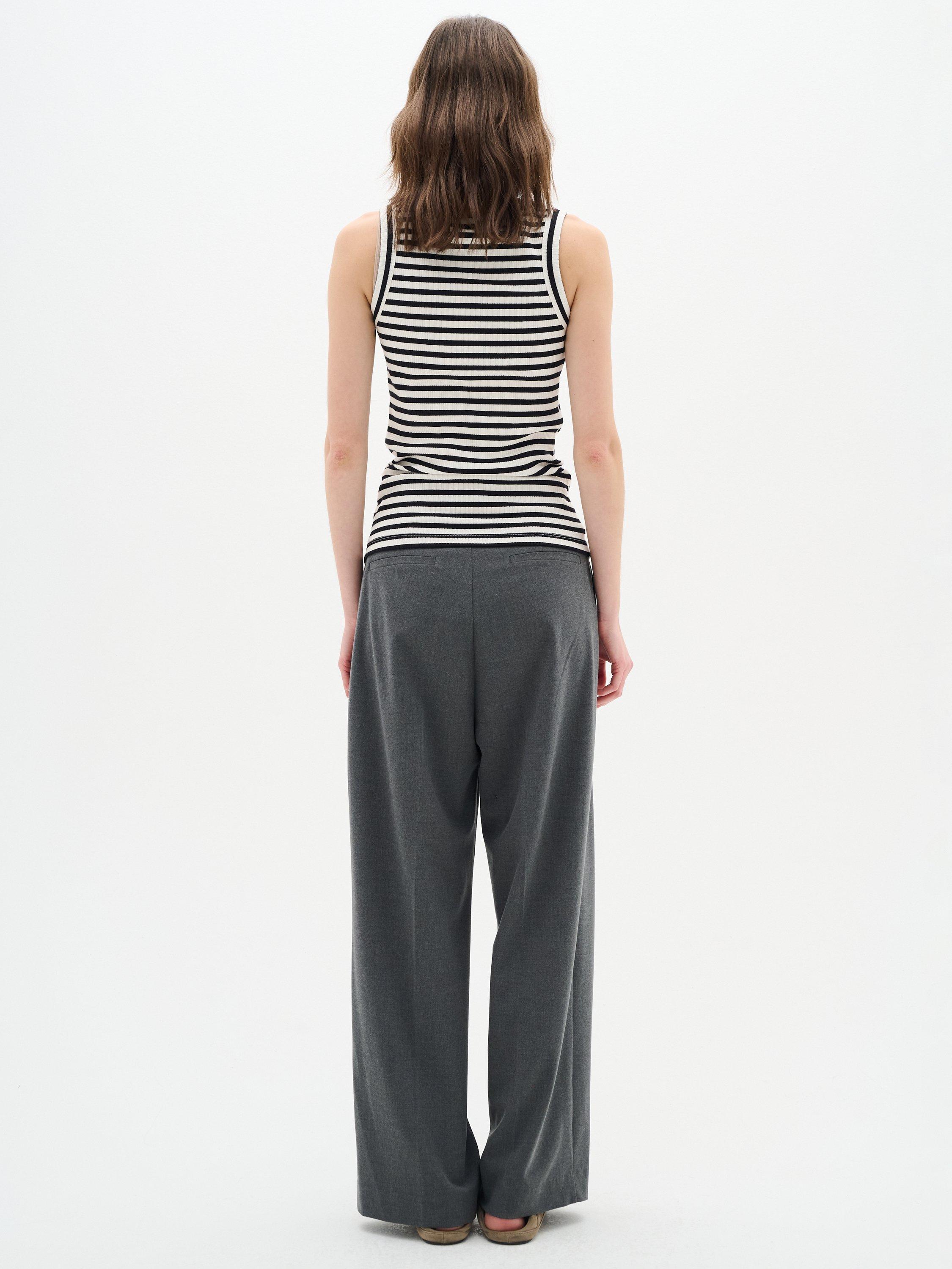 Product image 2 of 6, which shows InWear Dagna Stripe Vest Top, White/Multi, XS