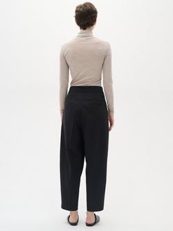 InWear Zella Barrel Leg Cropped Trousers, Black - view 2, Black