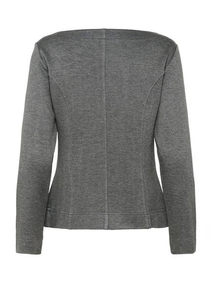 Soaked In Luxury Marigold Boat Neck Jumper, Mid Grey - view 2, Mid Grey