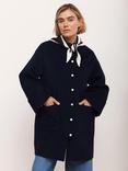 Mint Velvet Round Neck Hand Finished Wool Blend Coat