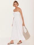 Mint Velvet Cotton Bandeau Midi Dress