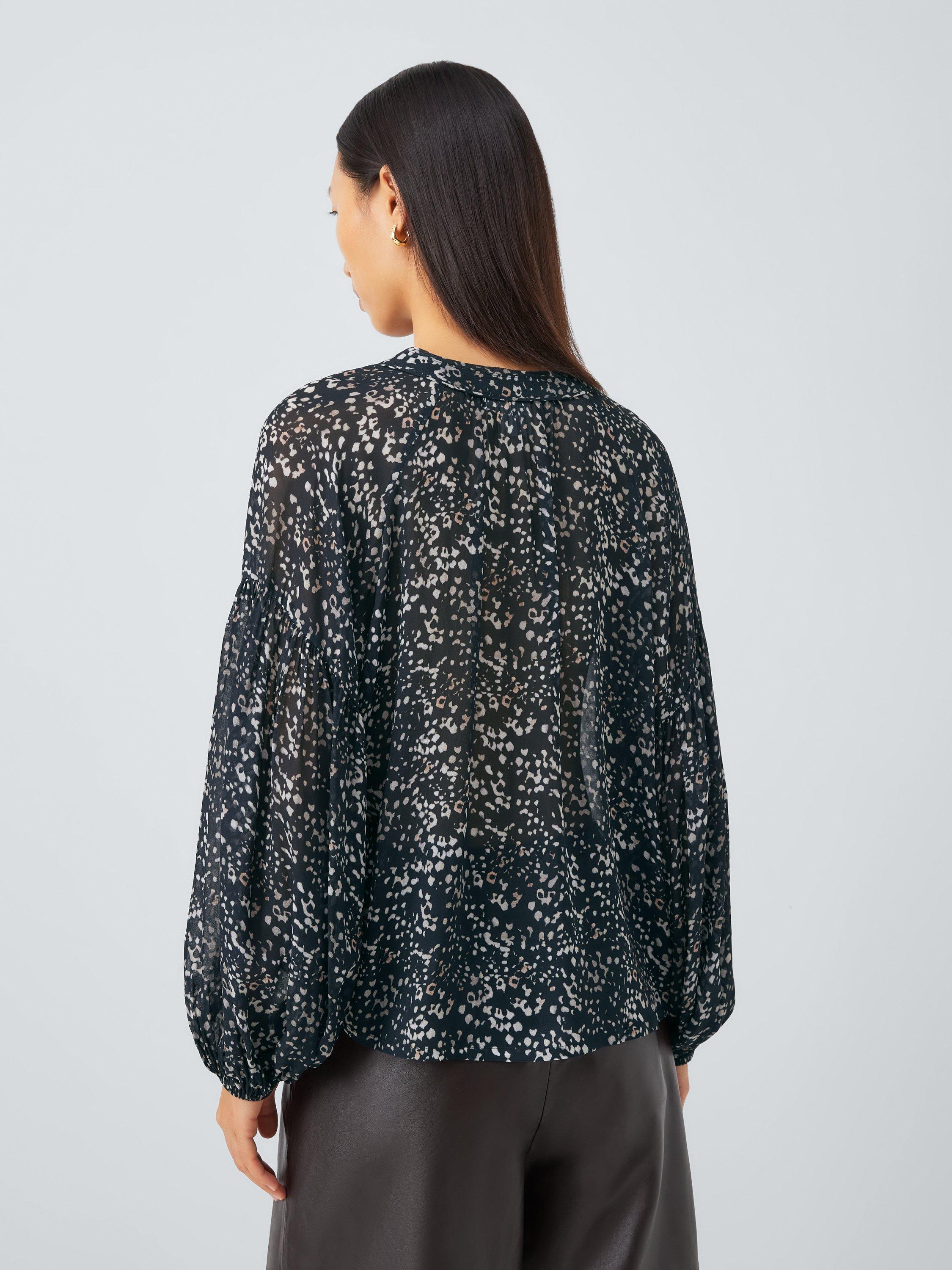 Product image 2 of 6, which shows John Lewis Speckled Spot Blouse, Speckled Spot, 8