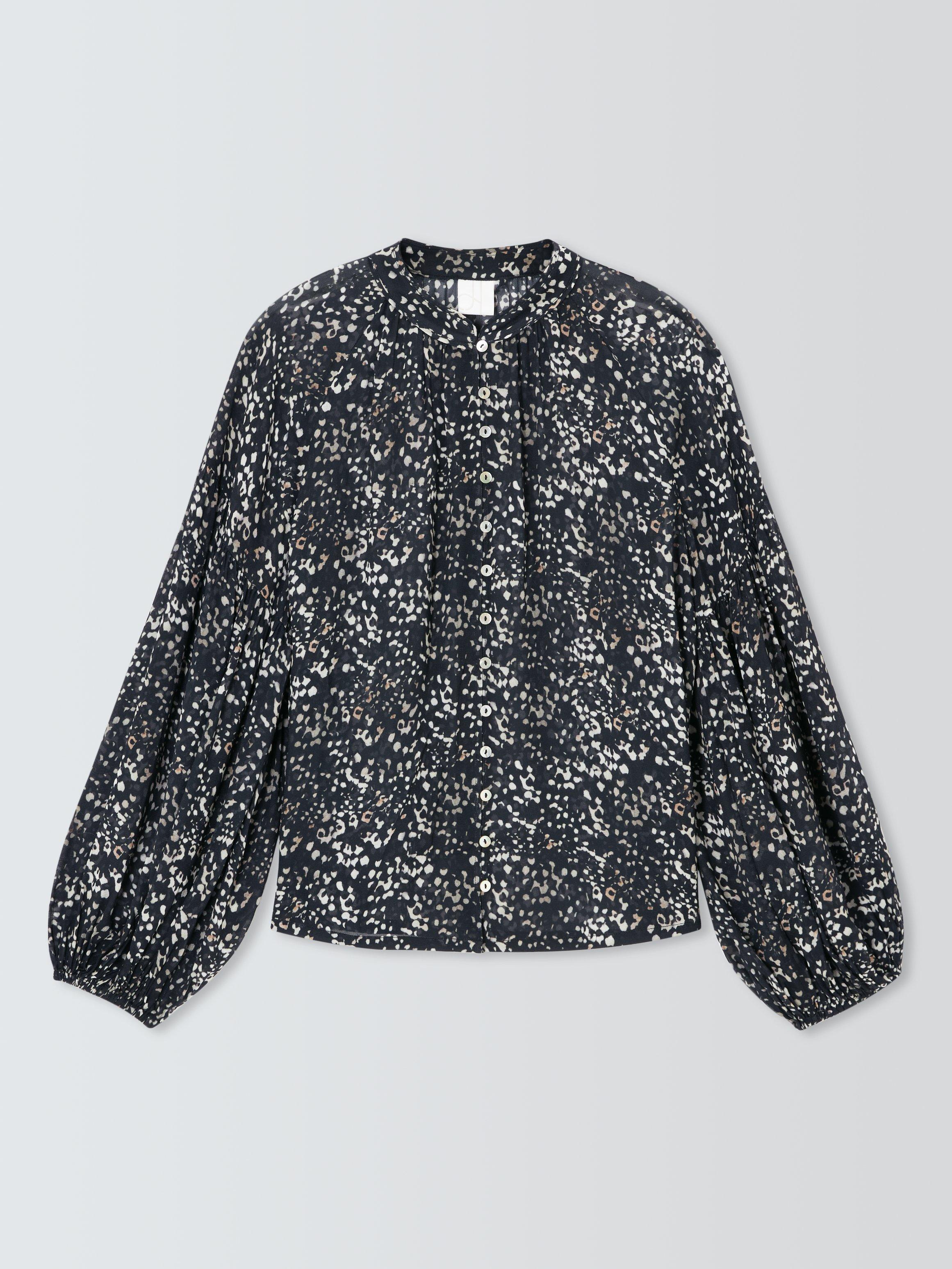 Product image 4 of 6, which shows John Lewis Speckled Spot Blouse, Speckled Spot, 8