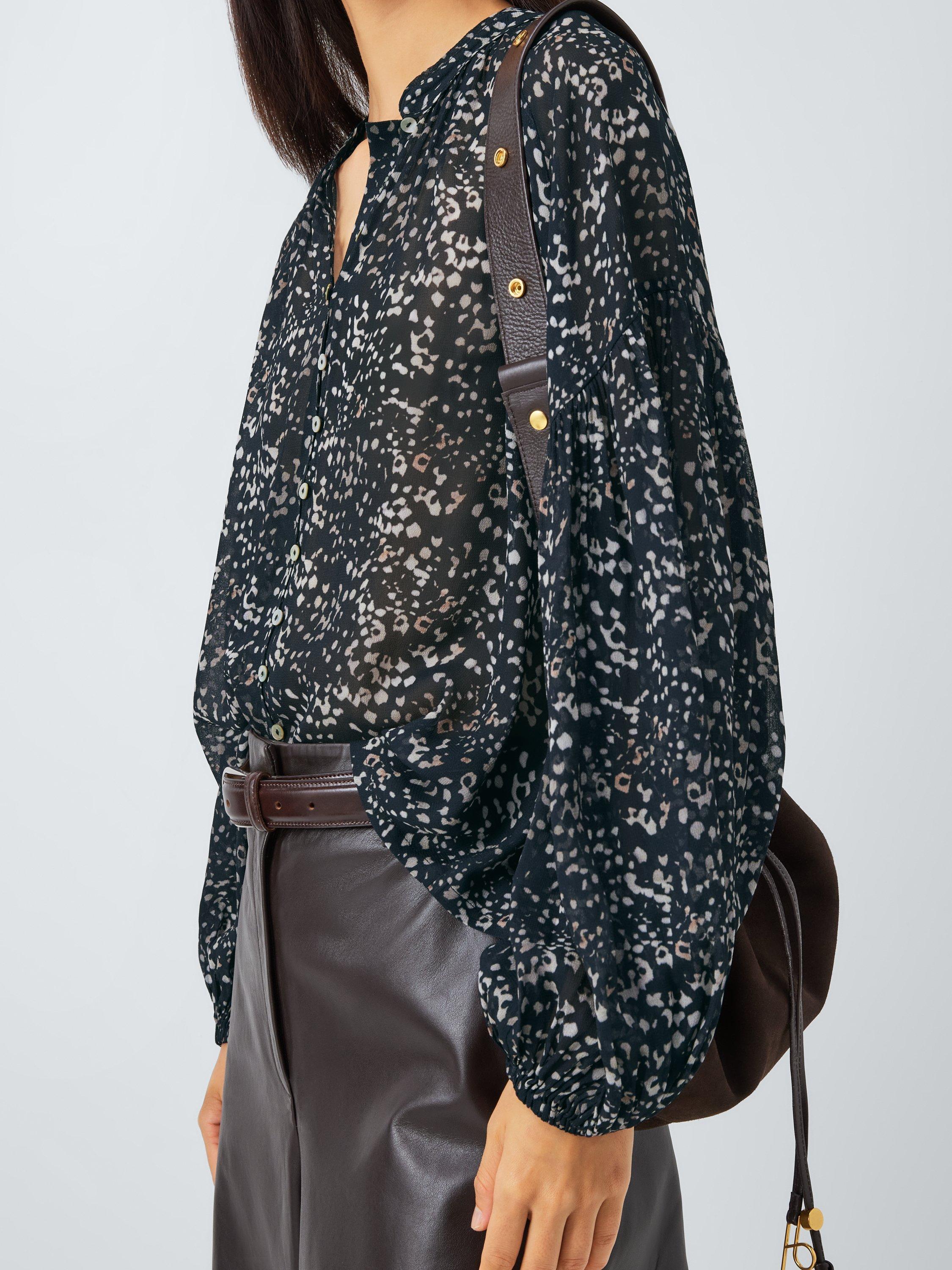 Product image 5 of 6, which shows John Lewis Speckled Spot Blouse, Speckled Spot, 8