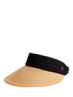 Seaspray Charlotte Straw Visor - view 2, Tan/Black