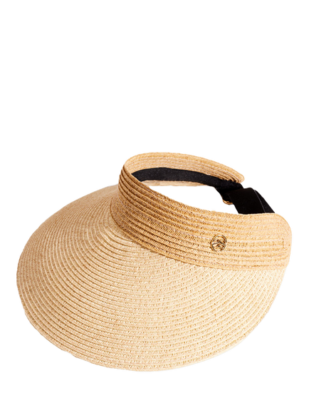 Seaspray Emily Straw Visor, Natural, Natural
