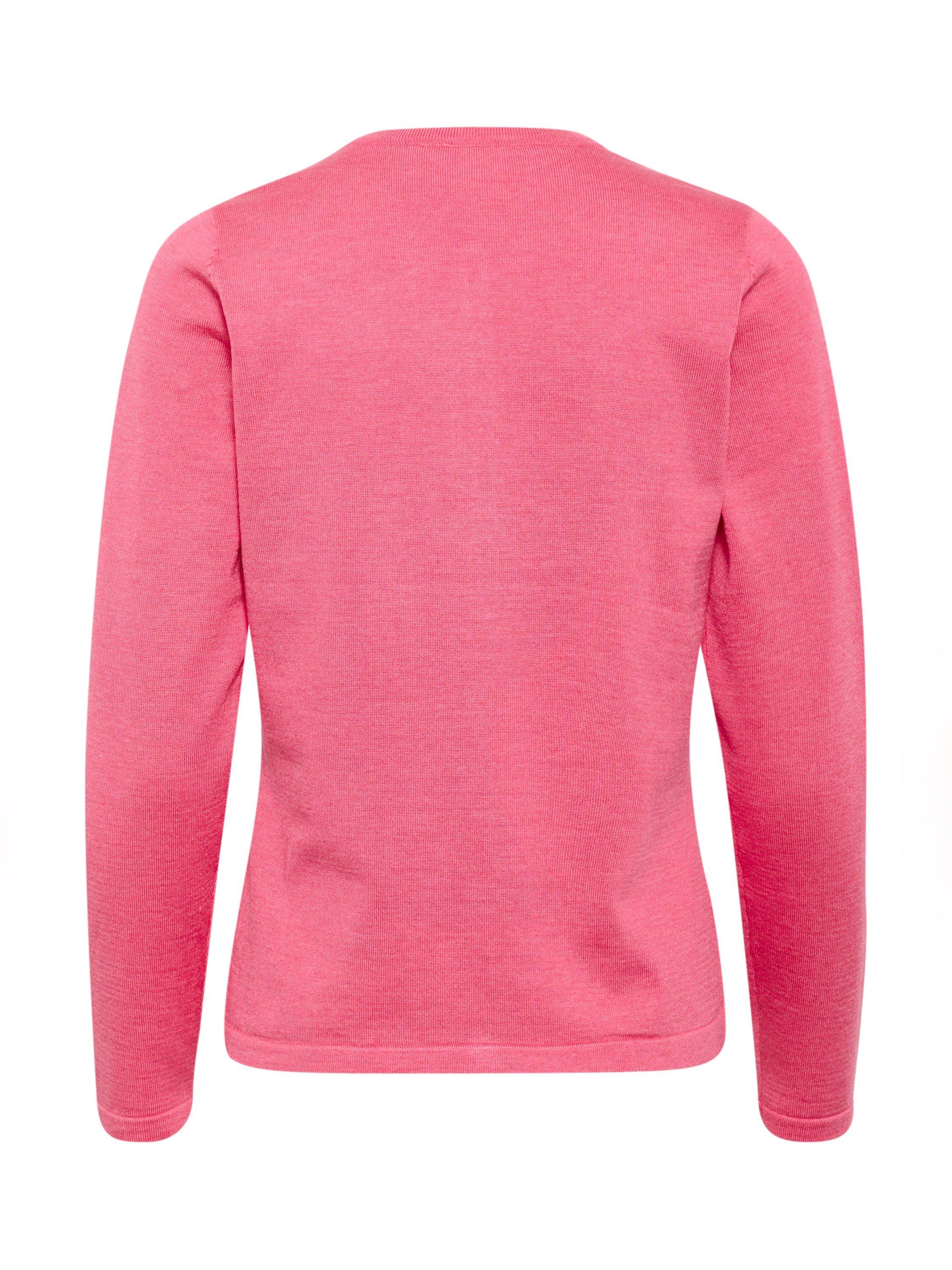 Product image 2 of 2, which shows Saint Tropez MilaSZ Round Neck Cardigan, Mid Pink, XS