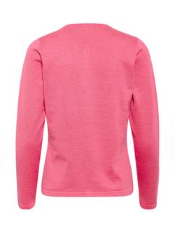 Saint Tropez MilaSZ Round Neck Cardigan - view 2, Mid Pink