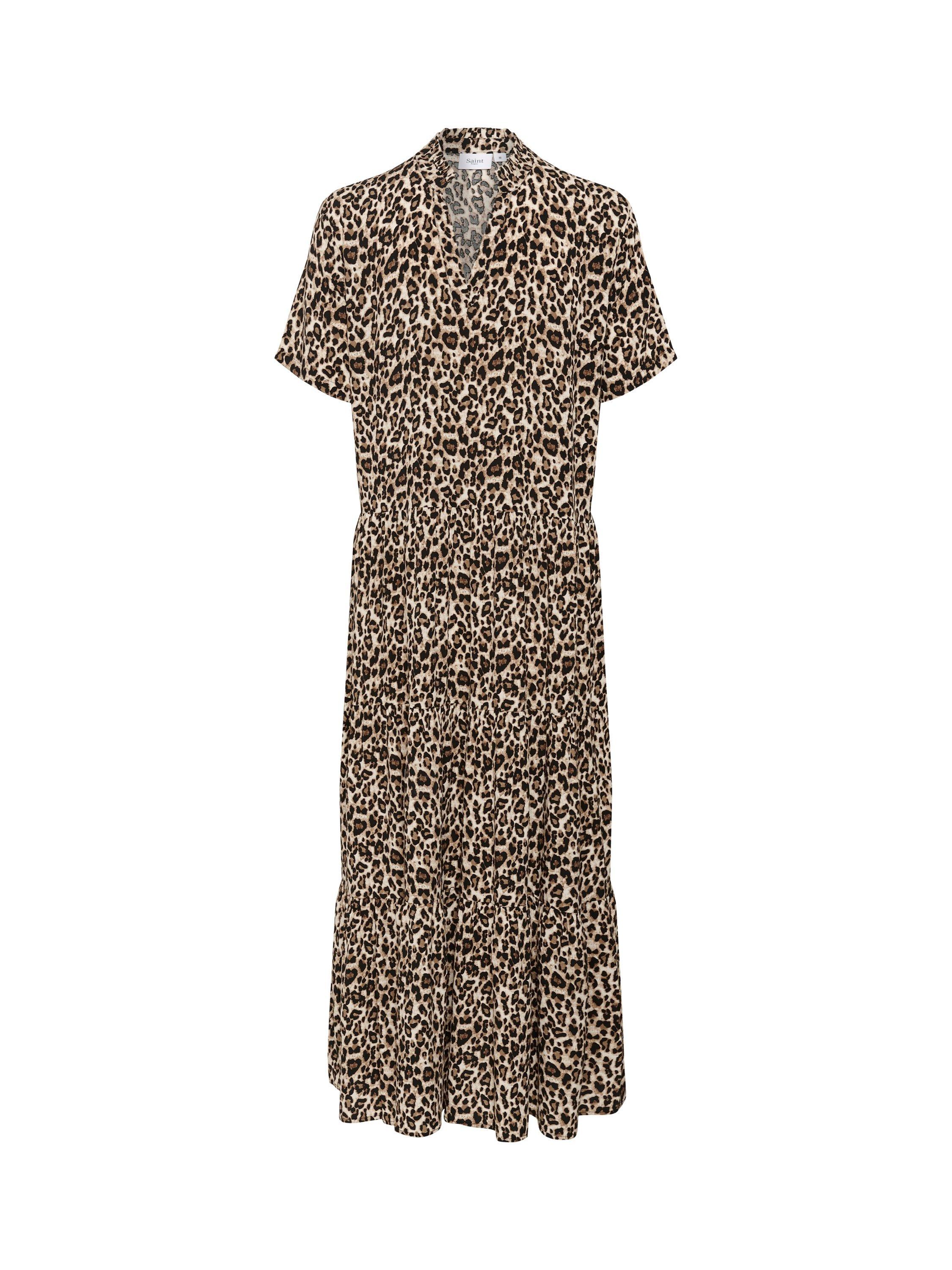 Product image 1 of 2, which shows Saint Tropez EdaSZ Leopard Print Maxi Dress, Multi, XS
