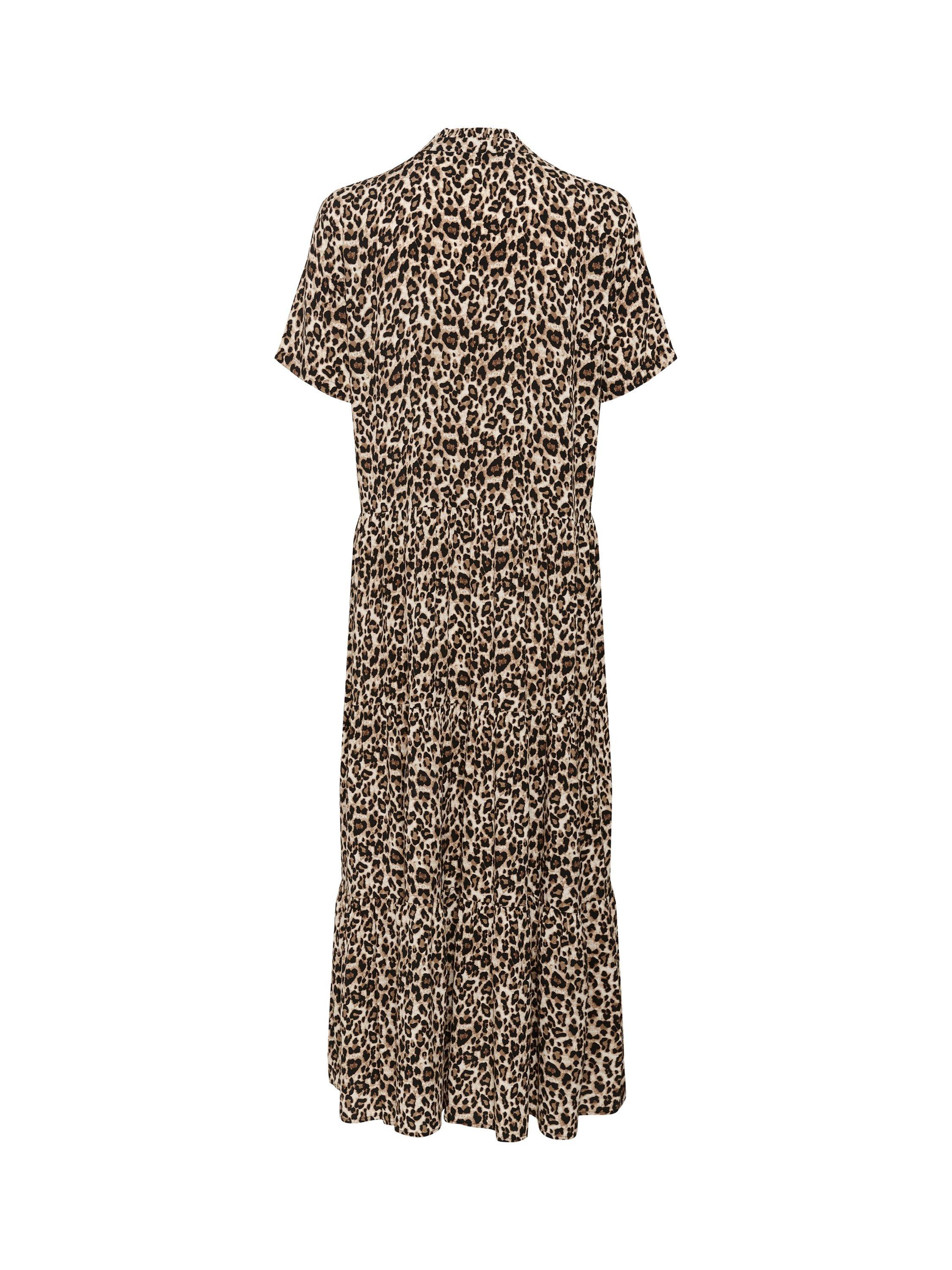 Product image 2 of 2, which shows Saint Tropez EdaSZ Leopard Print Maxi Dress, Multi, XS