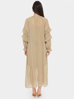 Saint Tropez JacelynSZ Ruffle Detail Dress - view 2, Natural Beige