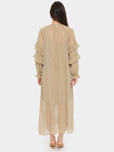 Saint Tropez JacelynSZ Ruffle Detail Dress - view 2, Natural Beige