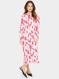 Saint Tropez MuniSZ Floral Round Neck Midi Dress