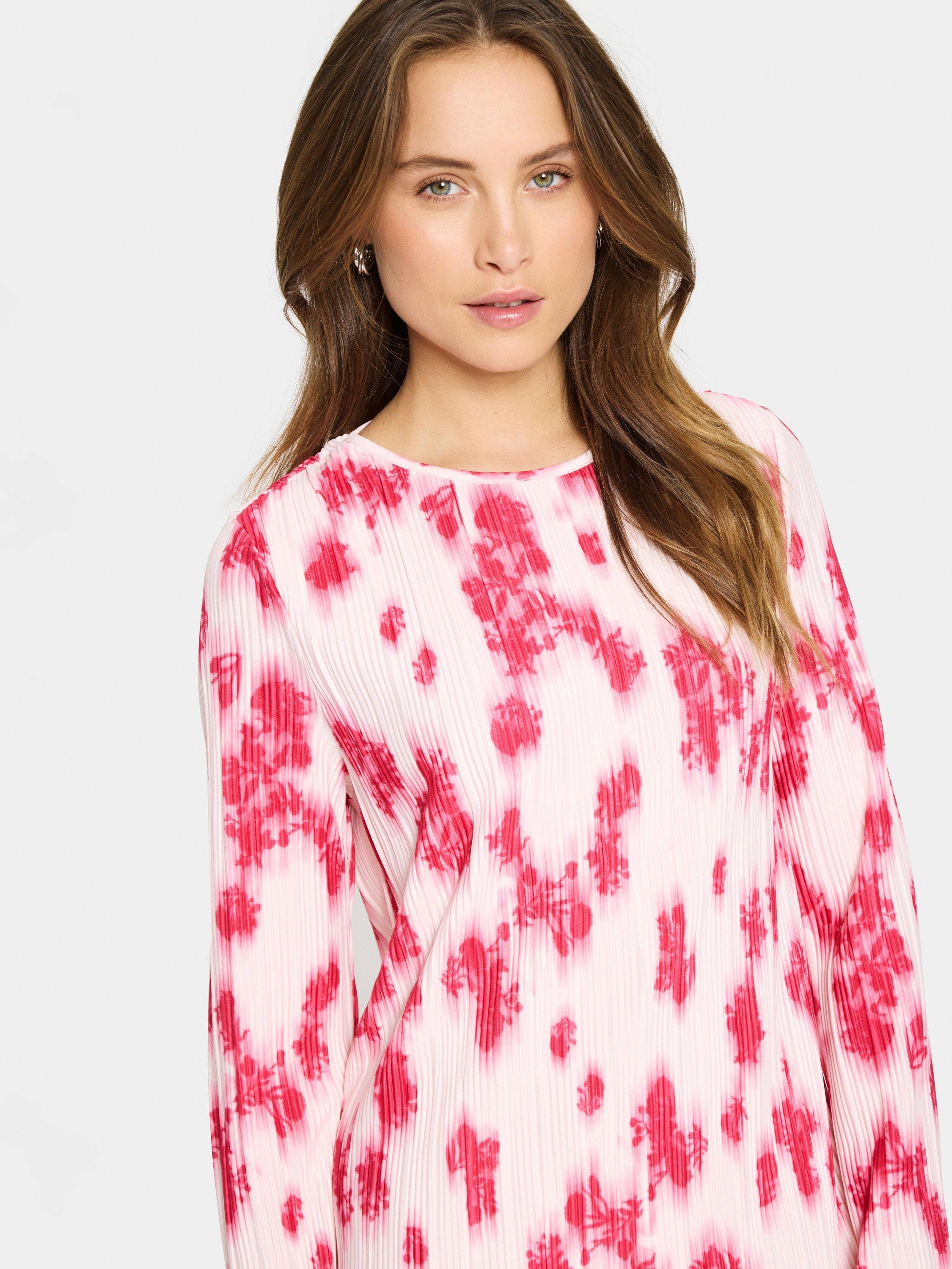 Product image 4 of 6, which shows Saint Tropez MuniSZ Floral Round Neck Midi Dress, Pink/Multi, M