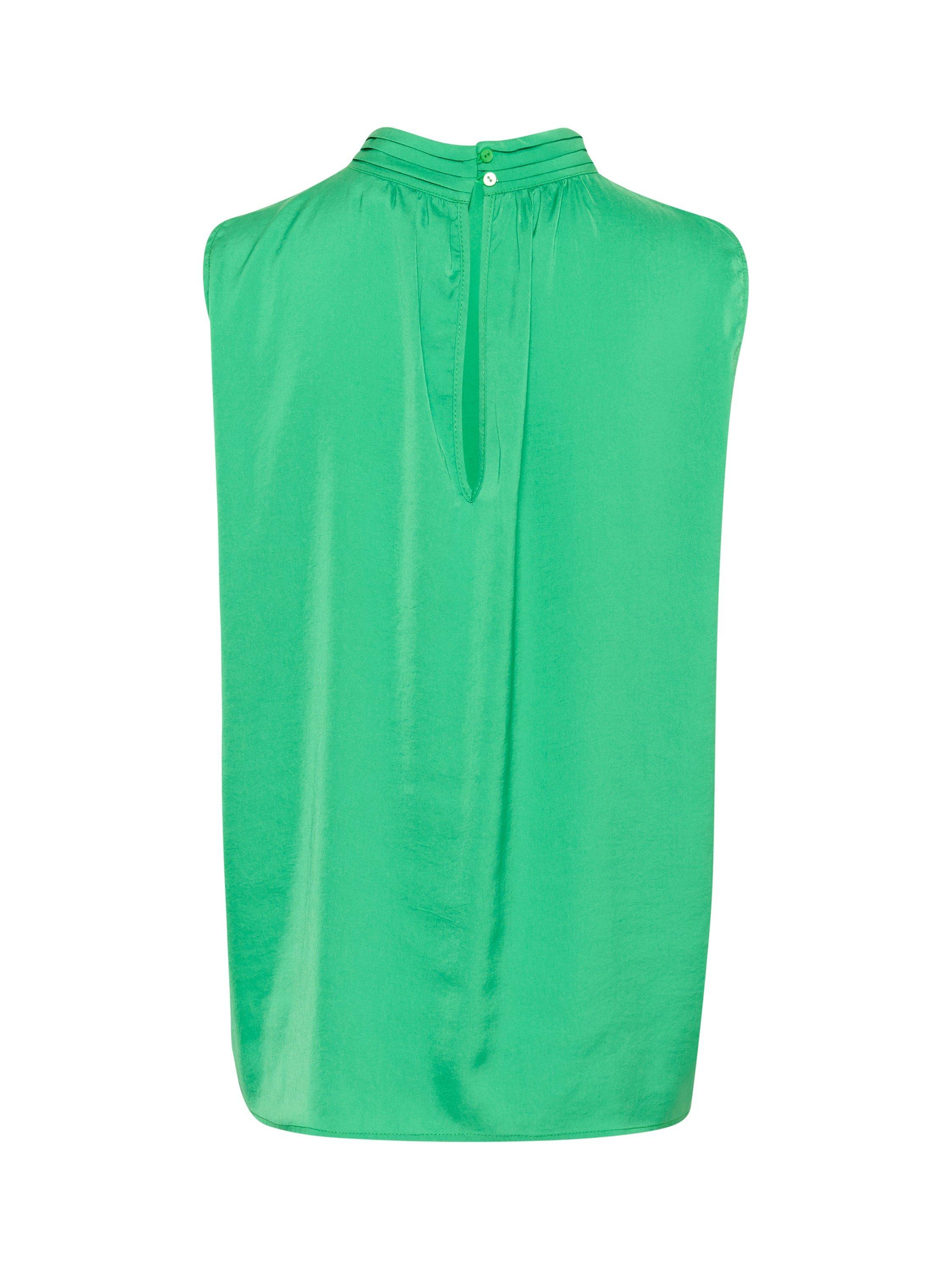 Product image 2 of 2, which shows Saint Tropez AileenSZ High Neck Sleeveless Top, Mid Green, M