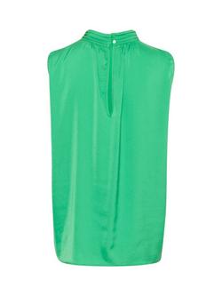Saint Tropez AileenSZ High Neck Sleeveless Top - view 2, Mid Green