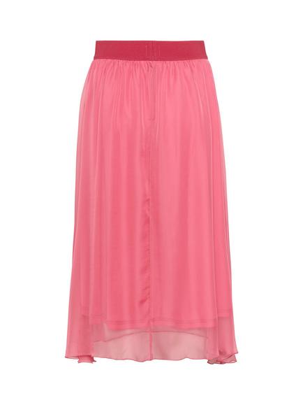 Saint Tropez CoralSZ Maxi A-Line Skirt - view 2, Mid Pink