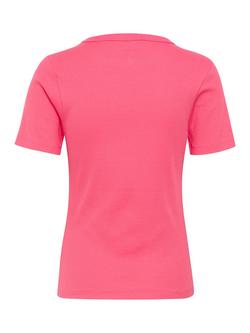 Saint Tropez AsterSZ Cotton Blend Round Neck T-Shirt - view 2, Mid Pink