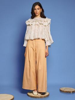 Sister Jane Fay Embroidered Blouse, Cream - view 2, Cream