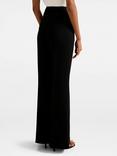 Forever New Petite Bethany Slim Flared Trousers, Black