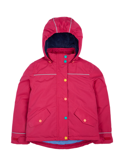 Frugi Kids' Rambler 3 in 1 Coat, Snapdragon/Navy Blue, Snapdragon/Navy Blue