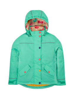 Frugi Kids' Rambler 3-in-1 Hooded Coat, Dragon/Mushroomfield, Dragon/Mushroomfield